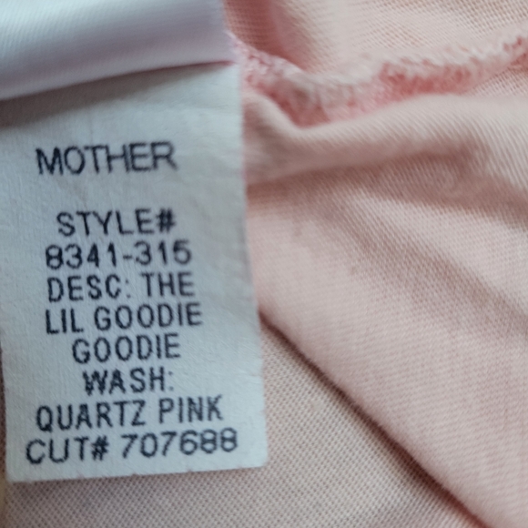 MOTHER The Lil Goodie Goodie in Quartz Pink Tee T Shirt - Picture 4 of 7